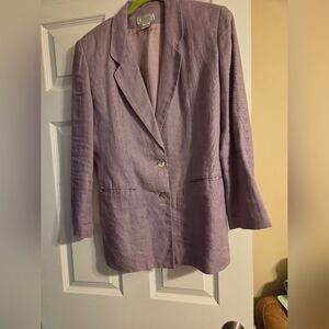 Jennifer Moore Lavender Women's Blazer Size 8 Excellent